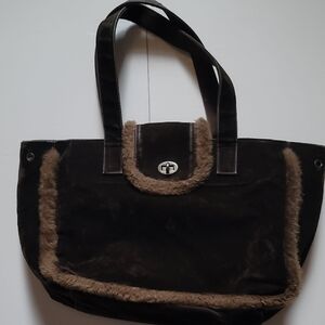 Elegant Chereaux Brown Tote Bag